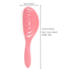 Customize Pink Hair Styling Hair Curved Brush Vent Hollow Elastic Boar Bristle Hairbrush