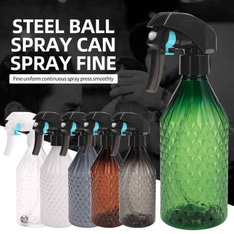Plastic Salon Spray Bottle Garden Continuous Trigger Dispenser Barber Hair Spray Bottle