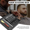Customized Logo Barber Scissors Storage Box Organizer Convenient Hairdressing Holders Case
