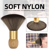 New Product Soft Nylon Hair Dust Brush Neck Face Duster Salon Hair Cut Tools Wooden Handle Neck Duster
