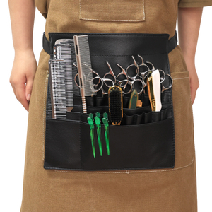 Salon Makeup Artists Portable Hair Brush Bag Convenient Pocket Design Barber Apron