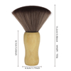 Soft Nylon Barber Brush Custom Logo Salon Neck Cleaner Wooden Handle Custom Neck Duster