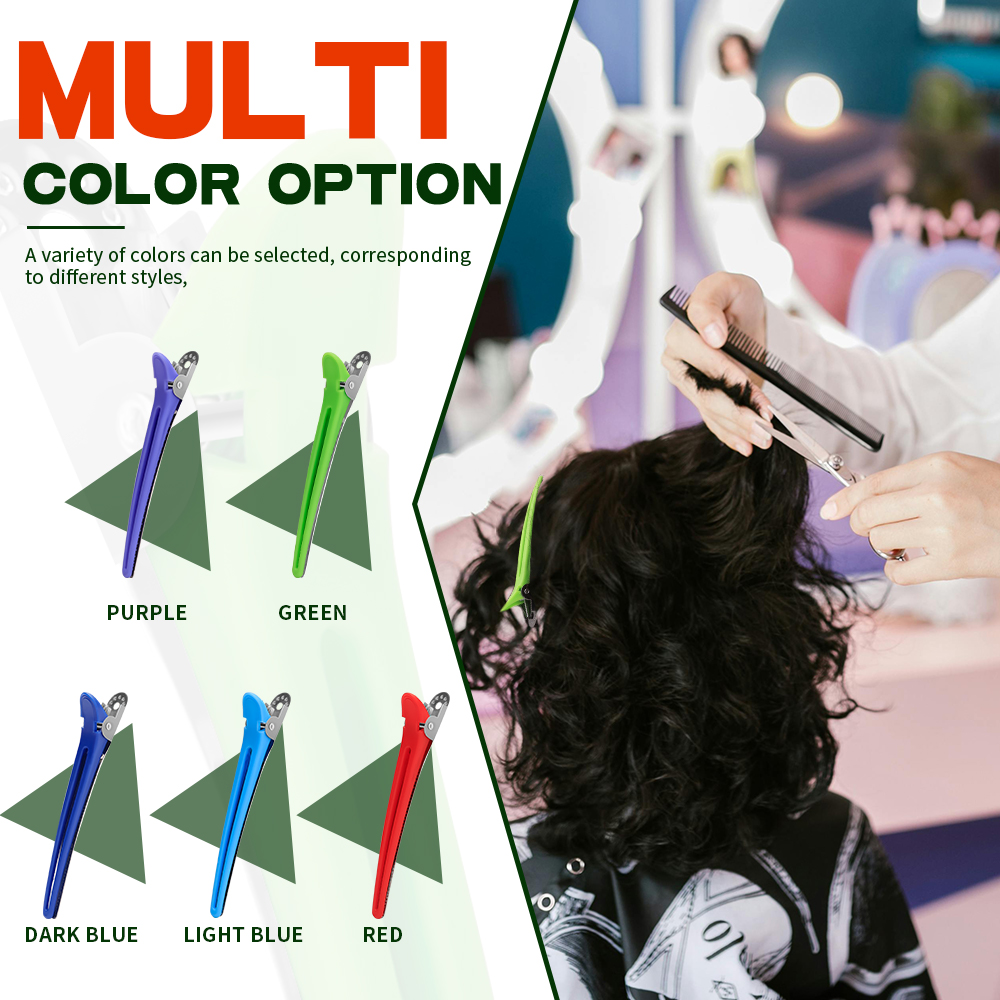 multi color hair clips for styling