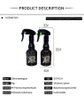300ml Spray Bottle with 360 Rotating Ball Bearings