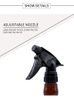 Spray Bottles with Adjustable Nozzle.