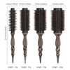 Custom Round Barrel Hair Brush with Boar Bristles Aluminum Curly Salon Styling Curling Round Hair Brush
