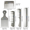  tooth detangling hair comb set