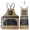 Factory Kitchen Chef Aprons Custom Logo for Beauty Salon Hairdresser Barber Work 4 Pockets Aprons