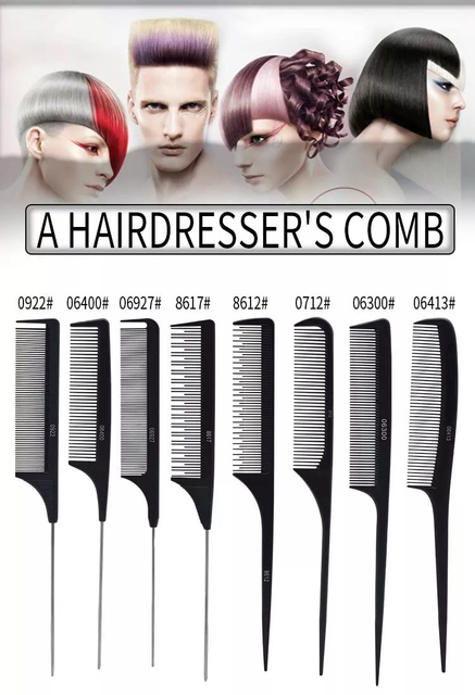 Black Hair Cutting Comb