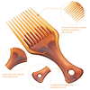 Men's Oil Head Comb Wide Tooth Salon Hair Styling Oil Comb with Plastic Handle