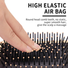 Nylon Bristle Custom Logo Massage Paddle Curly Detangling Air Cushion Comb Set 3 PCS