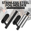 Barber Tin Foil Storage Rack Black Wall-mounted Tin Foil Holder Kichen Towel Paper Holder