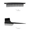 10Pcs/set Professional Plastic Hairdressing Brushes Bowl