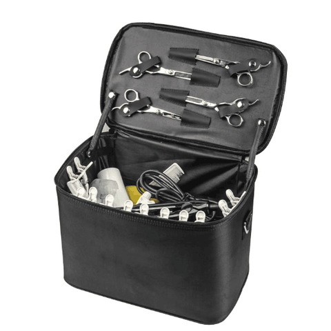 Hair Styling Storage Case Large Space Clapboard Comb Scissors Hairdressing Bag with Strip Hairdressing Tool