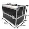 Professional Aluminium Alloy Make Up Box Makeup Case Beauty Case Cosmetic Bag Multi Tiers Lockable Barber Tool Case