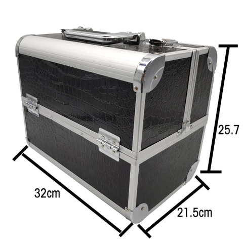 Professional Aluminium Alloy Make Up Box Makeup Case Beauty Case Cosmetic Bag Multi Tiers Lockable Barber Tool Case