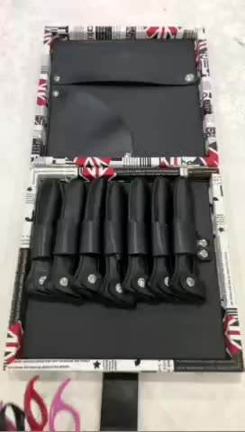 Leather Type Storage Hairdressing Tools Barber Hair Scissor Salon Bag
