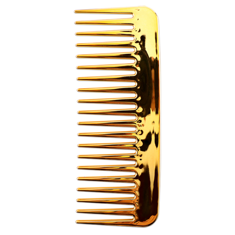 Newest Gold-plated Multi Color Hair Wide Tooth Comb