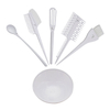 6Pcs/set Professional Plastic Hairdressing Brushes Bowl Salon Hair Color Kit Dye Hair Tint Tool Set