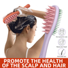 Long Handle Hair Comb Double-Sided Silicone Massage Comb with Large Teeth Gentle Detangling Scalp Massage Brush