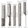 Printed Straight Hair Comb Home Salon Hair Styling Hairdressing Comb Set For Barber