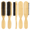 High Quality Soft Bristles Hair Beard Brush Men Round Beard Brush Wooden Handle Shaving Brush