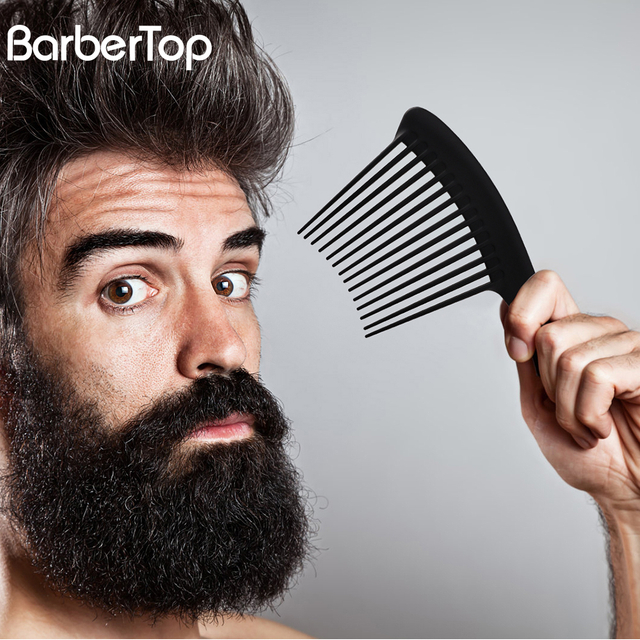 Salon Hair Styling Men's Oil Head Back Comb Wide Tooth Styling Fluffy High Texture Comb