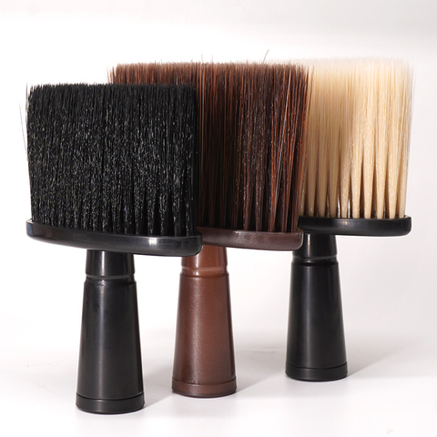Professional Soft Black Neck Face Duster Brushes Barber Hair Clean Hairbrush Beard Brush Salon Cutting Hairdressing Styling Tool