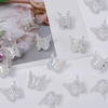 10pcs Hair Claws Braided Transparent Butterfly Small Hair Claw Clips Girls Hair Clamps Crab Barrettes Gripper Hair Accessories