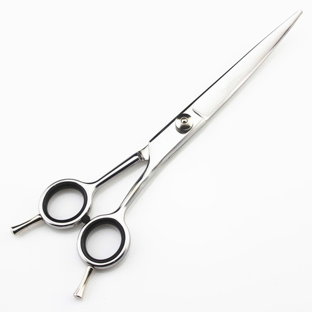 7 '' Japan 440c Two-tailed Pet Dog Grooming Curved Hair Cutting Scissors Cut Dog Barber Haircutting Shears Hairdressing Scissors