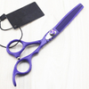 Professional Japan 440c 6 '' Purple Hair Cutting Scissors Haircut Thinning Barber Makas Haircutting Shears Hairdresser Scissors