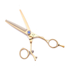 5.5 6.0 Hair Scissors Rotate Handle Professional Barber Scissors Hight Quality Hairdressing Scissors Cutting Thinning 440c