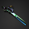 Customize logo JP 440c steel 6 inch green dragon hair scissors haircut thinning barber cutting shears Hairdressing scissors