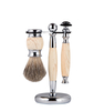 Hot Products Wet Shave Kit with Stainless Steel Razor And Shaving Brush Stand