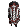 Barber Pattern Cape Hair Stylist Salon Haircut Gown Hair Cutting Apron with Adjustable Closure Professional Salon Cutting Shirt