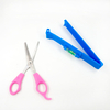 DIY Hair Cutting Pruning Bangs Hairdressing Women Pink Hair Cutting Scissor with Ruler Professional Barber Tools Accesorios