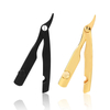 New Men's Straight Hairdresser Razor Hair Removal Shaving Zinc Alloy Armpit Hair Folding Razor Hair Removal Tool