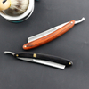 Senior Wood Handle Blade Shaving Razors Professional Barber Shaver Eyebrow Razor Men's Razor