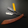 Barber Classic Shaving Razor Blade Holder Men Wooden Handle Straight Edge Barber Razor Holder Folding Shaving Razor Wholesale
