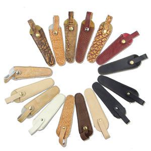 Barber Leather Sheath Cover Hairdressing Tools Salon Scissors Bag