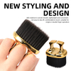 Small Ring Finger Mustache Brush Cleaning Nylon Bristle Ring Comb for Barber Hairdressing Tool