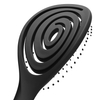 Customize Pink Hair Styling Hair Curved Brush Vent Hollow Elastic Boar Bristle Hairbrush