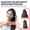 Pink Hollow Elastic Curl Defining Brush Frosted Material Curly Hair Styling Brush Scalp Massage Comb