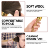 Custom Logo Soft Fashion Natural Wood Handle Brush Wide Hairbrush Sweeping Neck Face Duster Brush