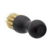 New Arrival Customized Your Engraved LOGO Round Wood Beard Brush with Boar Bristle Whiskers Brush with Long Round Handle