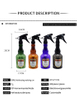 Black Reto Beer Bottle Style Hair Salon Spray Bottle 