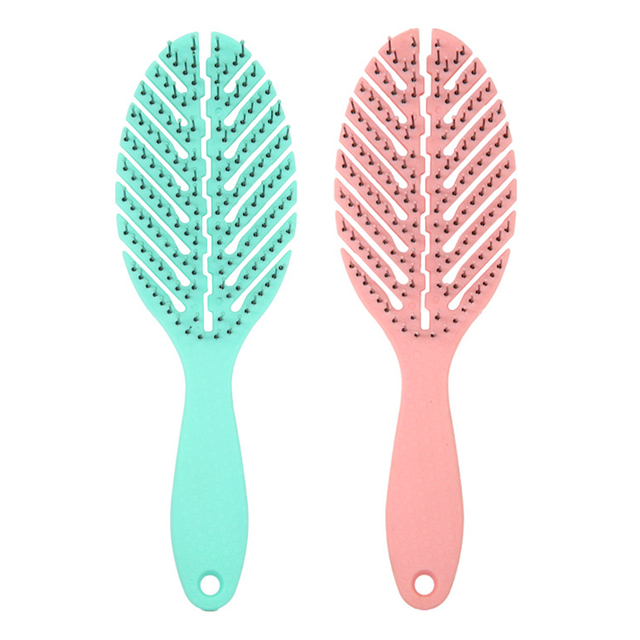 New Style Macaron Leaf Home Ladies Massage Comb