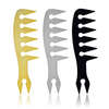 Electroplating Golden Beard Comb Salon Hair Tools Hairdresser Oil Hair Comb