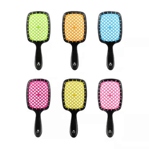 Massage Scalp Color Plastic Straight Hair Comb