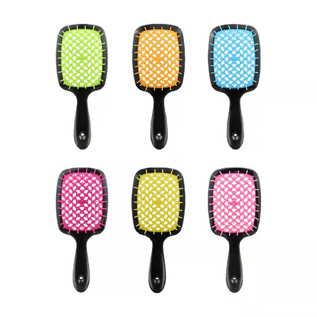 Massage Scalp Color Plastic Straight Hair Comb